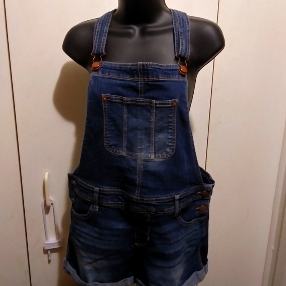Jean overall shorts